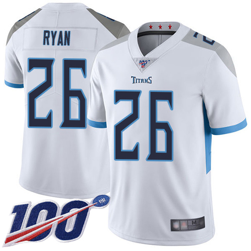 Tennessee Titans Limited White Men Logan Ryan Road Jersey NFL Football #26 100th Season Vapor Untouchable->youth nfl jersey->Youth Jersey